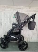 Дитяча універсальна Коляска 2 в 1 Lorex Льон + ЕКО шкіра