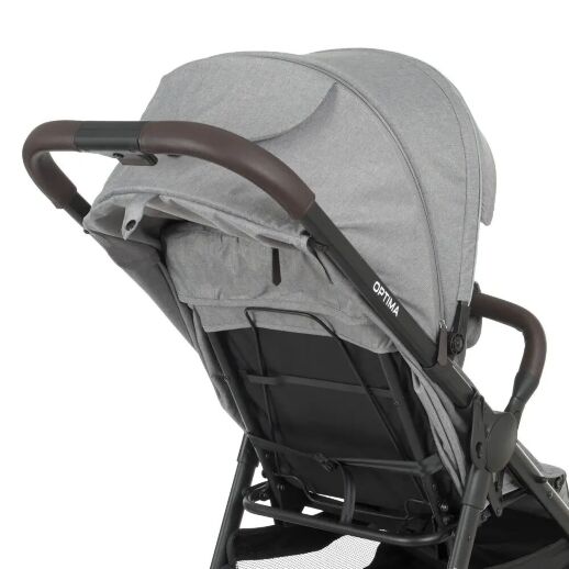Коляска дитяча прогулянкова EL CAMINO OPTIMA ME 1083 Mirage Gray з дощовиком і москітною сіткою /ЛОН сіра