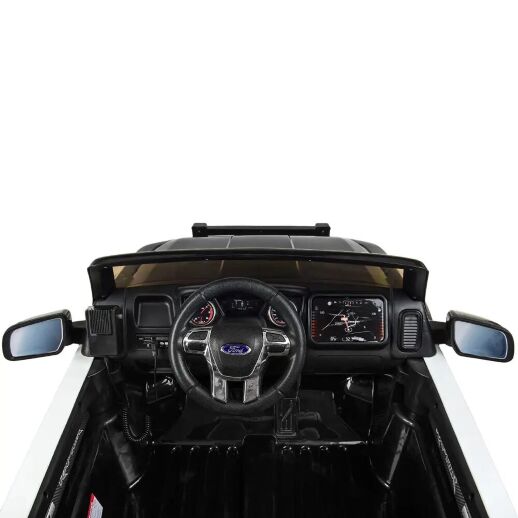 Дитячий двомісний електромобіль Джип машина Поліція M 4173EBLR-2 Ford Ranger ліцензійний / колір чорний**