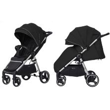 Прогулянковий дитячий візок CARRELLO Pulse CRL-5507 Thunder Grey з дощовиком / КОЛЯСКА дитяча сіра