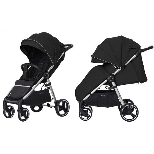 Прогулянковий дитячий візок CARRELLO Pulse CRL-5507 Thunder Grey з дощовиком / КОЛЯСКА дитяча сіра