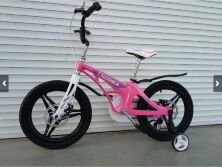 Велосипед двоколісний полегшений Crosser Magnesium Bike Premium 14 дюймів рожевий