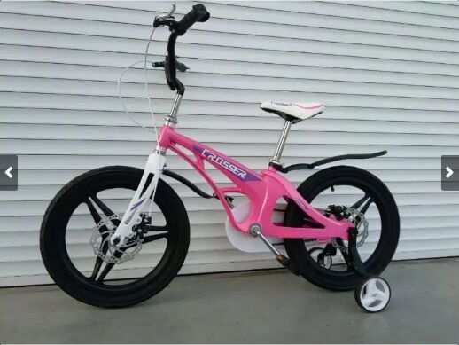 Велосипед двоколісний полегшений Crosser Magnesium Bike Premium 14 дюймів рожевий