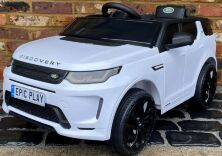 Дитячий електромобіль Джип 4WD M 4846EBLR-1 Land Rover одномісний, шкіряне сидіння, MP3, USB / білий