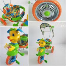 Велосипед коляска дитячий триколісний для дівчинки і хлопчика TS820A(CP) салатовий