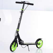 Самокат дитячий підлітковий двоколісний iTrike SR2-010-1-BGR з підніжкою і ручним гальмом Зелене**