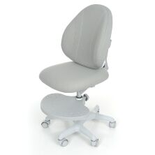 Дитячий стільчик для годування BAMBI M 4805-11 Крісло з підніжкою на 6 колесах / сіре**