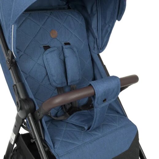 Коляска дитяча прогулянкова EL CAMINO OPTIMA ME 1083 Navy Blue з дощовиком і москітною сіткою /ЛОН блакитна