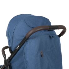 Коляска дитяча прогулянкова EL CAMINO OPTIMA ME 1083 Navy Blue з дощовиком і москітною сіткою /ЛОН блакитна