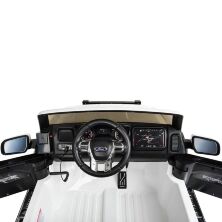 Дитячий двомісний електромобіль Джип машина Поліція M 4173EBLR-1 Ford Ranger ліцензійний / колір білий**