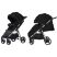 Прогулянковий дитячий візок CARRELLO Pulse CRL-5507 Leather Black з дощовиком / КОЛЯСКА дитяча чорна
