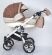 Коляска дитяча класична універсальна 2 в 1 MACAN White-Brown біло-коричнева
