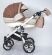 Коляска дитяча класична універсальна 2 в 1 MACAN White-Brown біло-коричнева