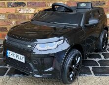 Дитячий електромобіль Джип 4WD M 4846EBLR-2 Land Rover одномісний, шкіряне сидіння, MP3, USB / чорний