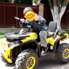 Дитячий одномісний електромобіль квадроцикл Bambi M 4081EBLR-2-6 пультом управління / колір чорно-жовтий**
