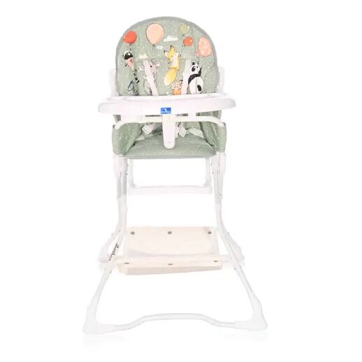 Стільчик для годування Lorelli (Bertoni) BonBon Green Birthday Зелений з Малюнками. Дитячий стілець для годування