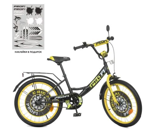 Дитячий двоколісний велосипед Profi Y2044 Original boy зі дзвінком і підніжкою / колеса 20д / синій**