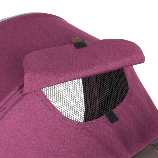 Коляска дитяча прогулянкова EL CAMINO OPTIMA ME 1083 Purple з дощовиком і москітною сіткою /Лон фіолетова
