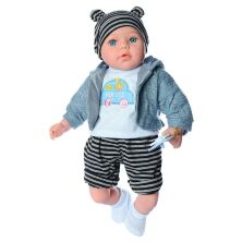 Музичний м'яконабивний ПУПС пупсик 45cм LIMO TOY М 4014 UA українською мовою (вірші, пісні) / 4 види