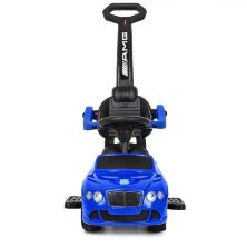 Дитяча каталка-толокар Bambi 2 в 1 M 3901L-4 батьківська ручка музика багажник під сидінням синій **