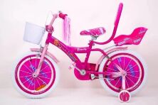 Дитячий двоколісний велосипед для дівчинки BEAUTY з сидінням для ляльки і народить.ручкою "Барбі"Barbie колеса 20д