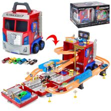 Дитячий ігровий набір Гараж, Паркінг Парковка TRANSFORMERS QL909 Трейлер Автопаркінг з машинками**