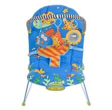 Дитячий шезлонг-Крісло качалка Bambi BC 101-A дуга з іграшками / музика та вібрація / блакитний