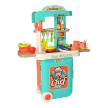 Дитячий ігровий набір інтерактивна кухня велика 008-956A з аксесуарами / складається у валізу**