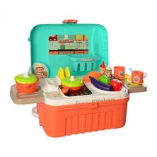 Дитячий ігровий набір інтерактивна кухня велика 008-956A з аксесуарами / складається у валізу**