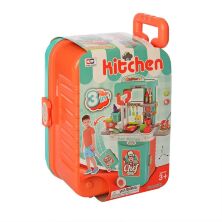 Дитячий ігровий набір інтерактивна кухня велика 008-956A з аксесуарами / складається у валізу**