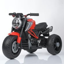 Дитячий електромобіль мотоцикл трицикл Bambi Racer М 4828EL-3 на акумуляторі з MP3/срібне сидіння/червоний