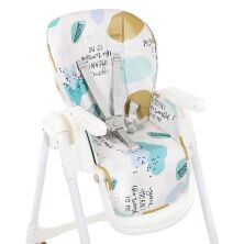 Дитячий складаний стільчик для годування BAMBI M 5673-12 чохол екошкіра/блакитний