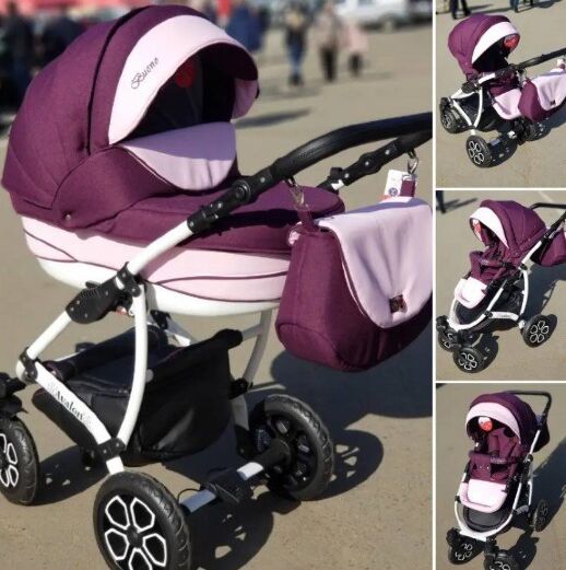 Коляска дитяча універсальна класична 2 в 1 AVALON BUENO теракота