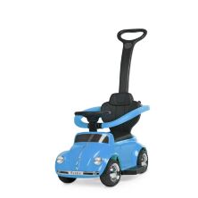 Дитяча каталка-толокар 2 в 1 JQ618L-4 батьківська ручка дах машина з мотором синій **
