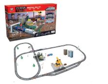 Залізниця Power Train World 2087 Довжина шляхів 670см. 61 елемент. Світлові і звукові ефекти