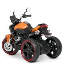 Дитячий електромобіль мотоцикл трицикл Bambi Racer М 4534-7 на акумуляторі з MP3 / помаранчевий**