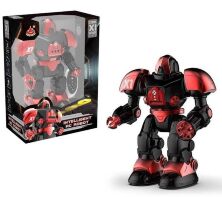Робот на радіоуправлінні 27116, червоний, стріляє дисками, ходить, танцює, програмується