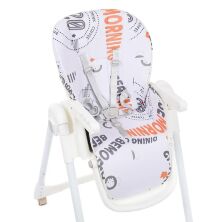 Дитячий складний стільчик для годування BAMBI M 5673-7 чохол екокожа / помаранчевий