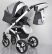 Коляска дитяча класична універсальна 2 в 1 MACAN White / Grey сіро-біла