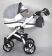 Коляска дитяча класична універсальна 2 в 1 MACAN White / Grey сіро-біла