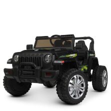 Дитячий двомісний електромобіль Джип Машина Bambi Racer M 4557EBLR-2 Jeep шкіряне сидіння / колір чорний **