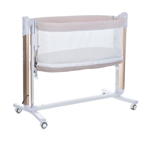 Дитяче ліжечко манеж EL CAMINO ME 1125-G NOA Beige Ліжко гойдалка бежева