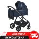 Дитяча універсальна коляска 2в1 (люлька та прогулянковий блок) EL CAMINO ME 1183 RIVIERA Iris Blue