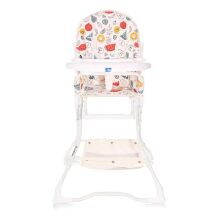 Стільчик для годування Lorelli (Bertoni) BonBon White Fruits Білий "Фрукти". Дитячий стілець для годування
