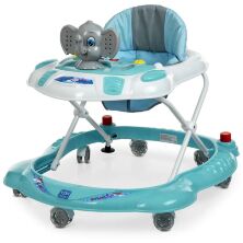 Музичні Ходунки дитячі на коліщатках M 3167 "Слоник" з ігровою панеллю. Є стопор / мікс кольорів**