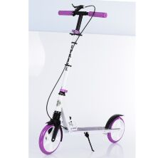 Самокат дитячий підлітковий двухколесн. iTrike SR2-010-1-WV з підніжкою і ручним гальмом Для дівчинки**