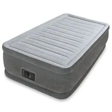 Надувне велюрове ліжко Intex 64412 з вбудованим електронасосом/мал 99-191-46 см