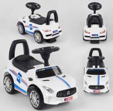Дитяча каталка толокар Машина JOY 77-209 Автомобіль Mercedes з музичними ефектами/білий