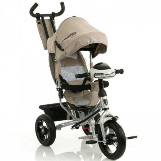 Триколісний велосипед Crosser One T1 бежевий