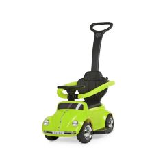Дитяча каталка-толокар 2 в 1 JQ618L-5 батьківська ручка дах машина з мотором зелена **